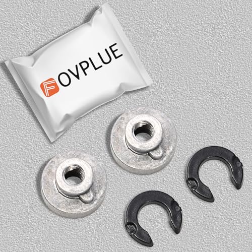 FOVPLUE Fender Seat Nut Kit, for Harley 1997-2019 Softail, FLT Touring - color: SLIVER NUT/WASHER