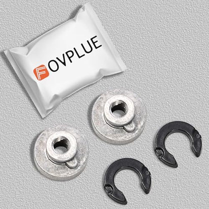 FOVPLUE Fender Seat Nut Kit, for Harley 1997-2019 Softail, FLT Touring - color: SLIVER NUT/WASHER