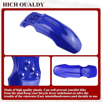 Plastic Front Wheel Mud Guard Motorcycle Fender Protector Blue - color: Blue