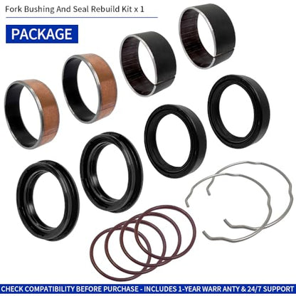 Premium Fork Bushing Seal Rebuild Kit for 2001-2012 Goldwing 1800 GL1800 OEM# 5149-MCA-003 51447-KZ3-003 51414-MCA-003 Enhanced Performance