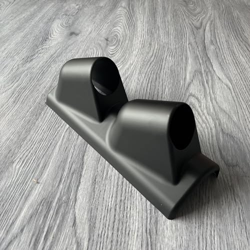 Universal Black 2" 52mm Double 2 Hole Pillar Gauge Pod Holder - size: Double