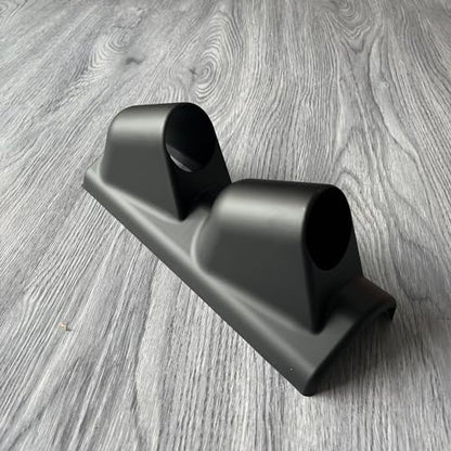 Universal Black 2" 52mm Double 2 Hole Pillar Gauge Pod Holder - size: Double