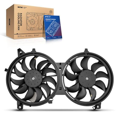KAX Engine Radiator Cooling Fan, Compatible with G37, G35, Q70, FX35, EX35 - size: G37, G35, Q70, FX35, EX35, QX50, QX70