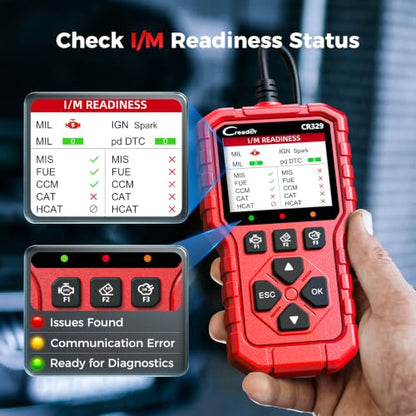 LAUNCH OBD2 Scanner CR329 Check Engine Code Reader, Read & Clear Codes