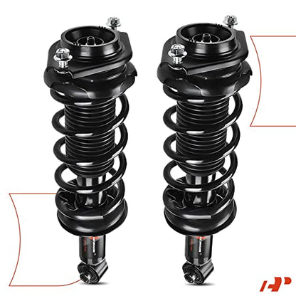 A-Premium Rear Complete Strut Assemblies with Coil Springs, Set of 2