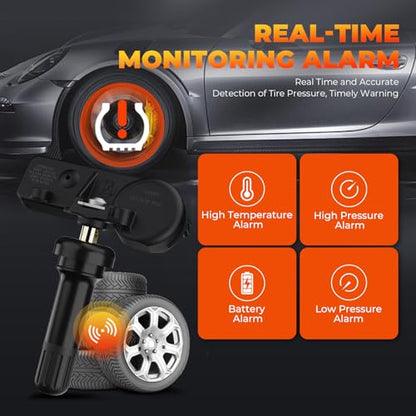 Jsueng TPMS Sensors, 315Mhz GM Tire Pressure Monitoring System Sensor - size: 13598772-4pcs