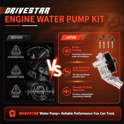 LR033993 Engine Water Pump Kit for Jaguar XF Range Rover - size: LR033993