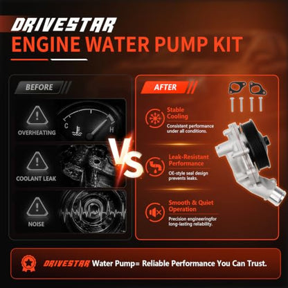 LR033993 Engine Water Pump Kit for Jaguar XF Range Rover - size: LR033993