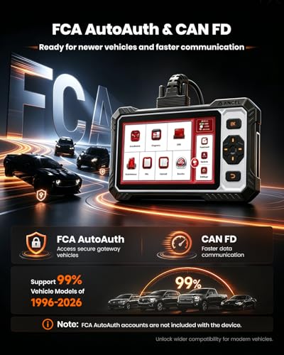 FX6000 Bidirectional Scan Tool, OBD2 Scanner Diagnostic Tool with 15+ Reset - color: Red-Black