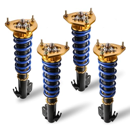 MOSTPLUS Front and Rear Coilover Height Adjustable Struts Compatible with Subaru 2002-2007 Impreza WRX GDB GDA STI Suspensions Coil Spring Shocks(Set of 4) - size: 2002-2007 Subaru Impreza