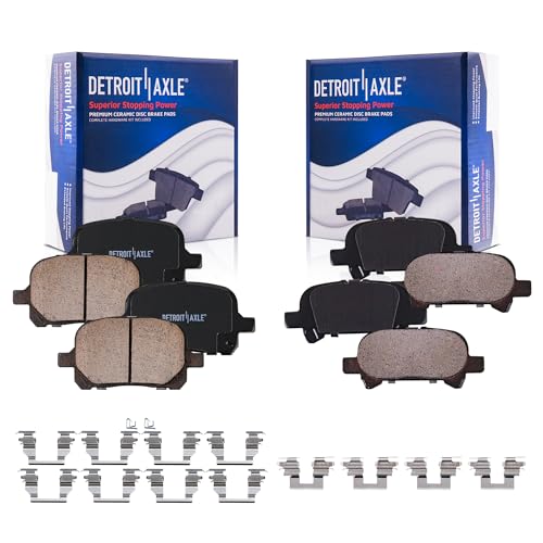 Detroit Axle - Brake Pads for 2000-2001 Toyota Camry, 2000-2004 Avalon - size: 4P280026/Kit