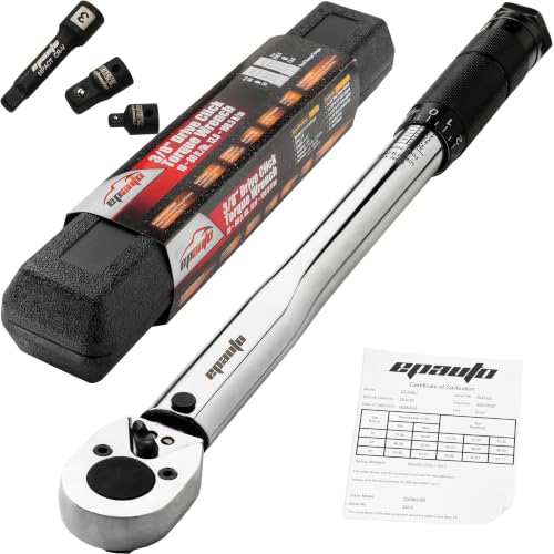 EPAuto 3/8-Inch Drive Click Torque Wrench 10-80 Ft-lb./ 13.6-108.5 Nm - size: 3/8 Inch Drive (10-80 ft.-lb.)