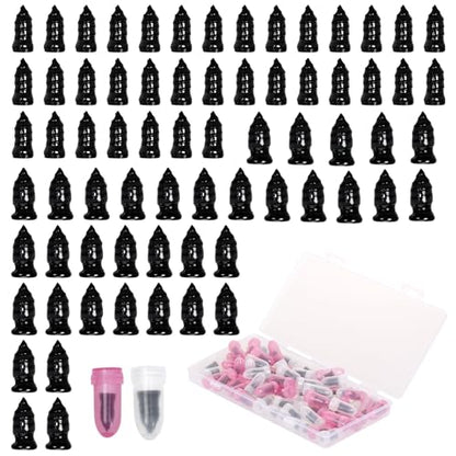 Marrywindix 70 Pcs Tire Repair Rubber Nails Kit Spiral Self-Tapping Screw Plugs Two Sizes Self Service Fast Tool for Car Motorcycle Truck Tractor Puncture Patching Solution