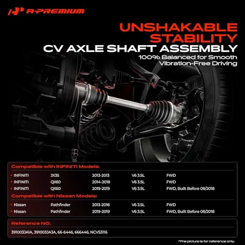 A-Premium Front Right Passenger Side CV Axle Shaft Assembly - style: Front Passenger Side