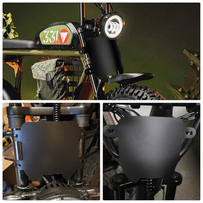 XINGWU Front Number Plate for Ebike Durable ABS Plate Dirt Bike Plate Replacement for Surron Light Bee Ridstar Q20 Tutti Soleil 01 Talaria Sting MX3 MX4 MX5 Super73 E Ride Pro Black - size: Number Plate, style: Black