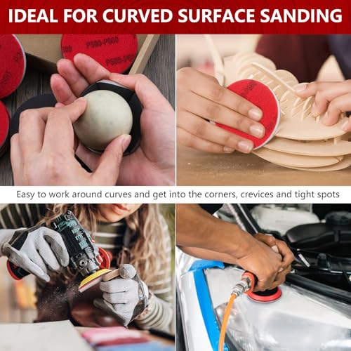 Shinboc 20 PCS 3 Inch Sanding Sponge 2500 Grit, Hook and Loop Sanding Disc - style: 2500 Grit