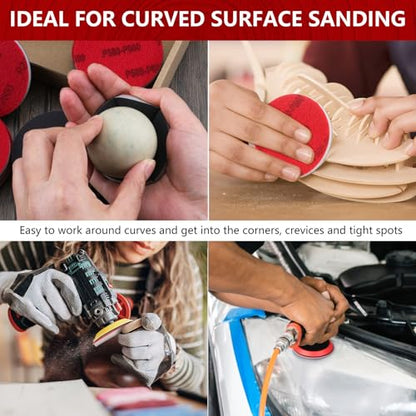 Shinboc 20 PCS 3 Inch Sanding Sponge 2500 Grit, Hook and Loop Sanding Disc - style: 2500 Grit