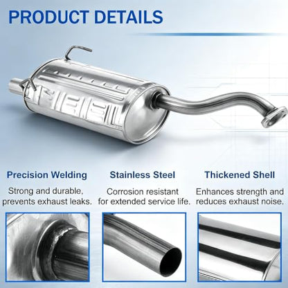 54749 Rear Exhaust Muffler for 2007-2011 Honda CR-V 2.4L CRV3 - size: 07-11 Honda CR-V