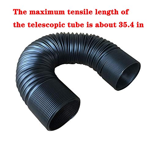 Universal Induction Pipe Hose Kit Intake Air Filter, Universal Car 3" Carbon Fibre Cold Air Filter Feed Enclosed Intake Induction Pipe Hose Kit