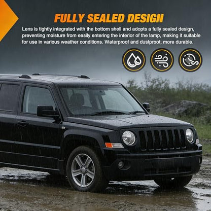 Nilight Front Turn Signals Light For 2007-2017 Jeep Patriot Passenger Side - color: Jeep Patriot Passenger Side Signals Light-Amber