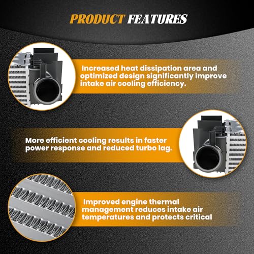 17517600532 Turbo Intercooler Compatible with BMW L4 2.0L 2012-2018 - size: 17517600532