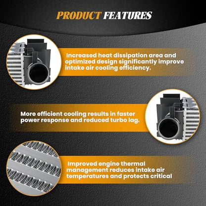 17517600532 Turbo Intercooler Compatible with BMW L4 2.0L 2012-2018 - size: 17517600532