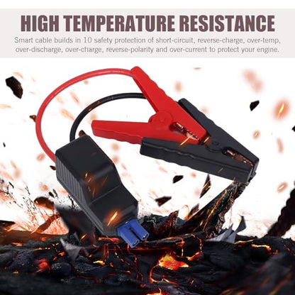 1 PC Car Emergency Battery Jump Cable, EC5 Heavy Duty Jump Starter Replacement Cables with Battery Clamps, EC5 Connector Replacement Alligator Clip, Universal for Most Cars (Red # Black)