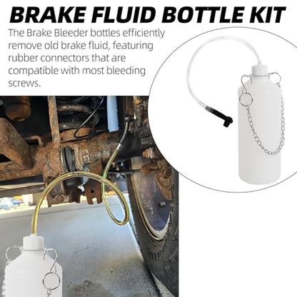 Calvana 0.8L Brake Bleeder Bottle Kit with 24" Hose & Fluid Extractor