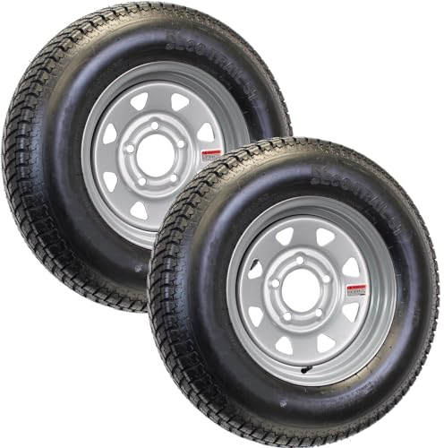 eCustomrim 2-Pack Trailer Tire Rim Assembly ST215/75D14 14 Inch LRC 5 Lug