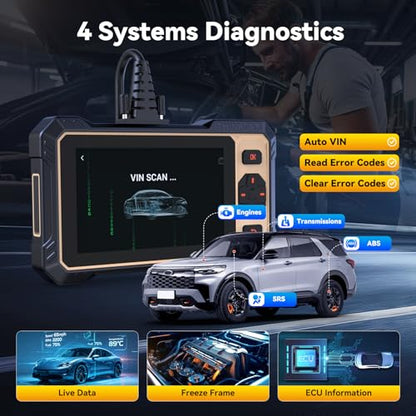 THINKCAR Scanner THINKSCAN 662 OBD2 Scanner Diagnostic Tool, Engine/ABS/SRS/Transmission Bidirectional Scan Tool, Scanner for Car with Active Test,12+ Reset Car Scanner,CAN-FD&FCA,Free Lifetime Update