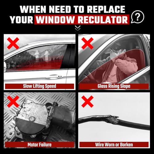 748-524 Front Left Driver Side Power Window Regulator with Motor (6 Pins) - size: Front Left, style: 748-524