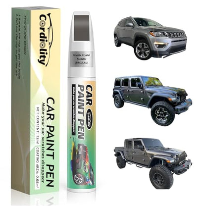 Car Touch Up Paint Granite Crystal Metallic(PAU/LAU) for Jeep - color: Granite Crystal Metallic(PAU/LAU)for Cherokee/Compass/Grand Cherokee/Patriot/Wrangler/Renegade/CUV/Gladiator/Grand Wagoneer, style: Jeep