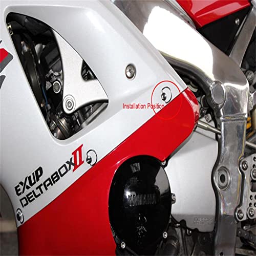 Motorcycle Parts Black Quick Release Race Dzus Style Motorcycle 1/4 Turn Fairing Fastener 15mm D-Ring Pins 2pcs Silver - color: Silver