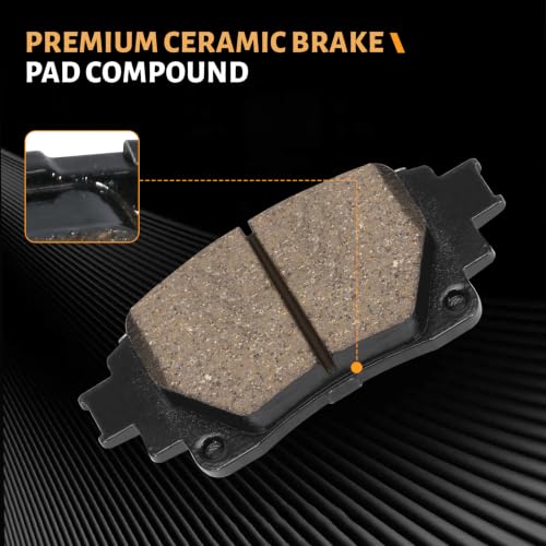 D2183 Rear Ceramic Brake Pads Kit Fit For Toyota Corolla 2019 [2.0L], For Toyota Corolla 2020-2024 - style: HZ2183