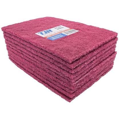 TJR® Scuff Pads 10-Pack – Non-Woven Fleece Buffing Pads for Automotive, Autobody – Multipurpose 6 x 9 Inch Scouring Pad – Tear Resistant Wet and Dry Use Sanding Pads (Medium P400) - style: Medium P400