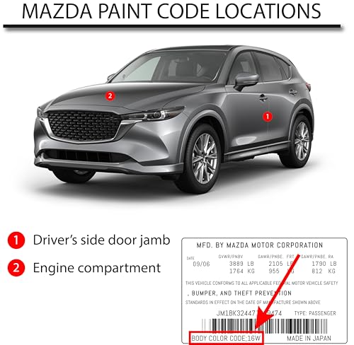 Automotive Paint for Mazda 42S, Titanium Flash, Pint - style: Pint