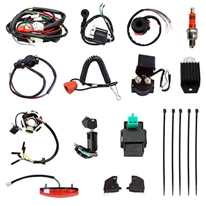 PRO BAT Full Electrics Wiring Harness Coil CDI Spark Plug Kits