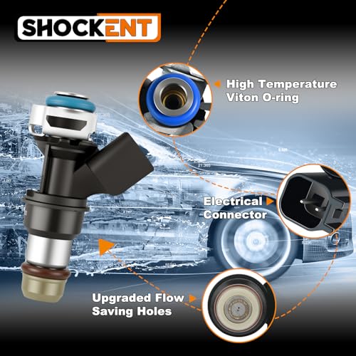 FJ887 Upgraded 4.8L/5.3L/6.0L/6.2L Fuel Injectors Fit for:-GMC Sierra 1500 2007-2009, Yukon 2007 2008 2009, Yukon XL 1500 2007-2009; for:-Cadillac Escalade 2007 2008 2009 Set Of 8