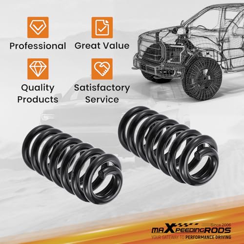 maXpeedingrods 2” Front Lowering Spring Kit for Chevy C10/GMC C15 1963-1987 - size: 2" Front Drop
