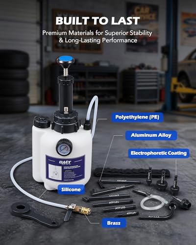 OMT 3L Transmission Fluid Fill Pump ATF Transfer Dispenser with 12 Adapters