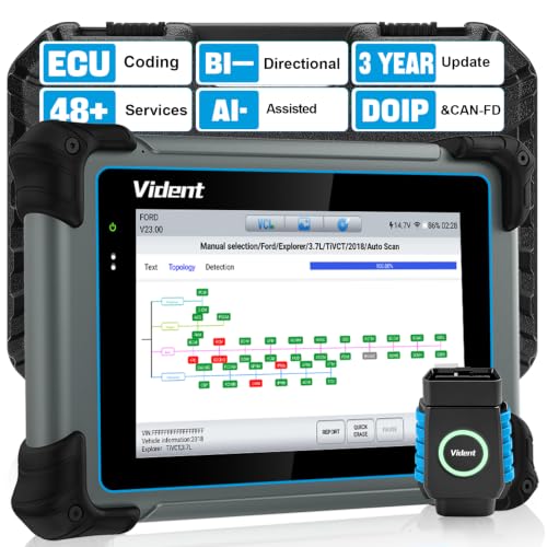 VIDENT OBD2 Scanner Diagnostic Tool, 7" Professional Full‑Car Scan Tool
