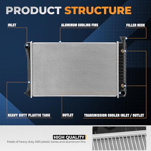 Auto Dynasty 1690 Radiator for 88-99 Chevy GMC C/K 1500 2500 3500 Suburban - color: 88-99 C/K 4.3L 5.0L 5.7L AT
