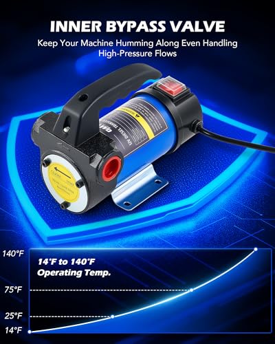 OMT Diesel Transfer Pump, 12V Fuel Transfer Pump - color: 12GPM Diesel Pump