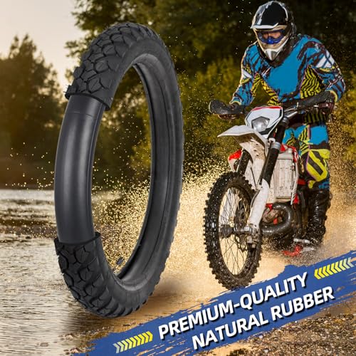 GICOOL 2.50/2.75-17" (70/100-17) Dirt Bike Inner Tubes, TR4 Valve Stem - size: 2.50/2.75-17
