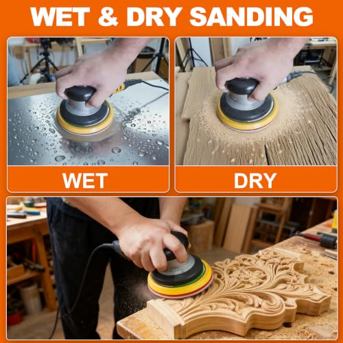24 PCS 5 Inch Hook and Loop Sanding Sponge Discs Set 180 Grit - size: 5 In 180 Grit 24 PCS