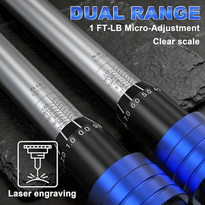 1/4 3/8 1/2 9PC Torque Wrench Set 20-220 In lb,5-45 &10-170 Ft lb,3 extension bar & 3 adapter,3% Accuracy,72 T,Chrome plated,anti-rust,no scratch & wear-resistant than Black,for DIY, bike,car & truck - size: 1/4'' 3/8'' 1/2'' 9pcs