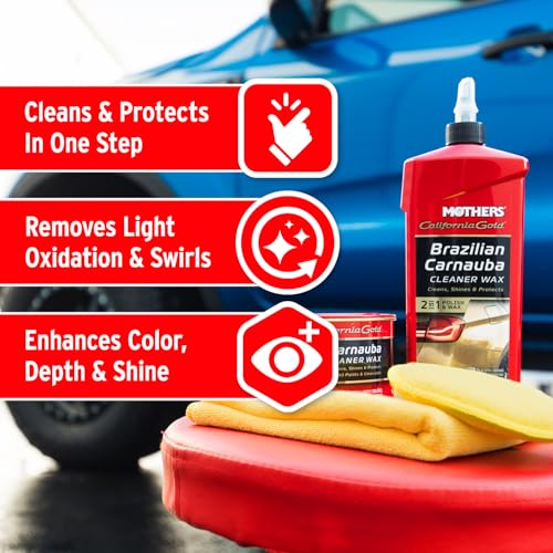 Mothers California Gold Brazilian Carnauba Cleaner Wax, 16 oz. (05701) - size: 16 Fl Oz (Pack of 1)