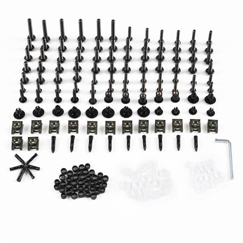 Fairing Bolt Kit for Honda CBR1000RR 2004-2011 Body Kits Screws Nuts-Black - color: Black