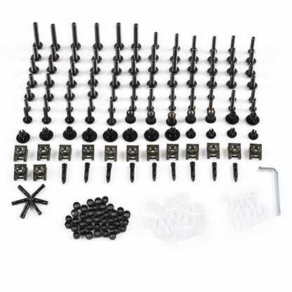 Fairing Bolt Kit for Honda CBR1000RR 2004-2011 Body Kits Screws Nuts-Black - color: Black