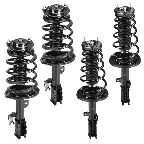 Front & Rear Strut Shock Assembly w/Coil Spring for Toyota Camry 2007-2011 Exc. SE, Replace 172307 172308 172309 172310, Left & Right, 2PCS - size: Front & Rear